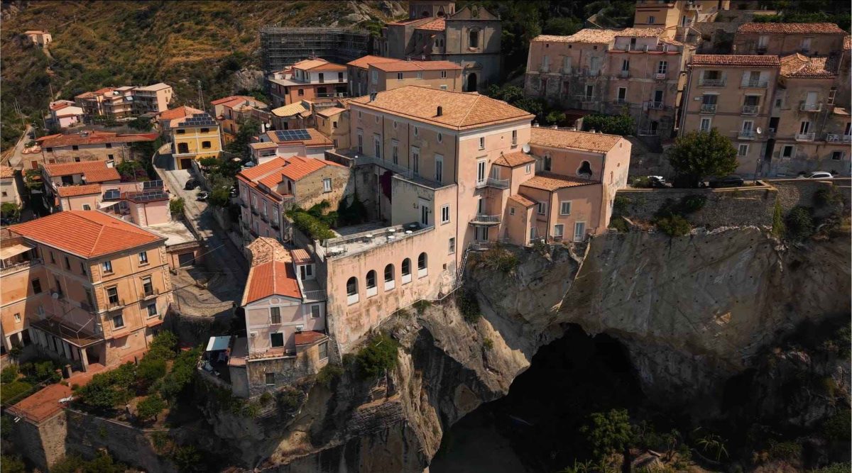 Amantea Cityscape of Centro Storico.